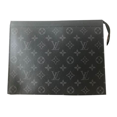 lv pouch black|Lv pouch price.